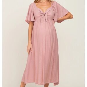 Pink Blush maternity dress
